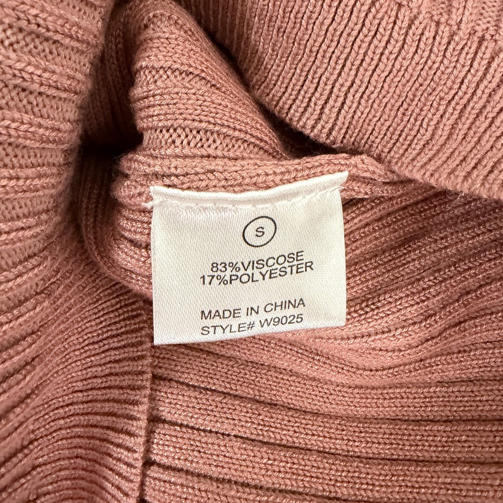 Fashion Nova Sweater Dress Womens Small Just Between Us Ribbed Mauve - Picture 9 of 12